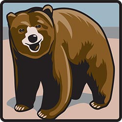 NZP wayfinding symbol: Bears for Smithsonian Institution